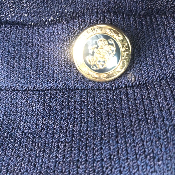 St. John Cardigan w/ matching Tank Top Navy - Picture 11 of 12